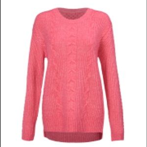 CAbi Pink Crew Neck Sweater
